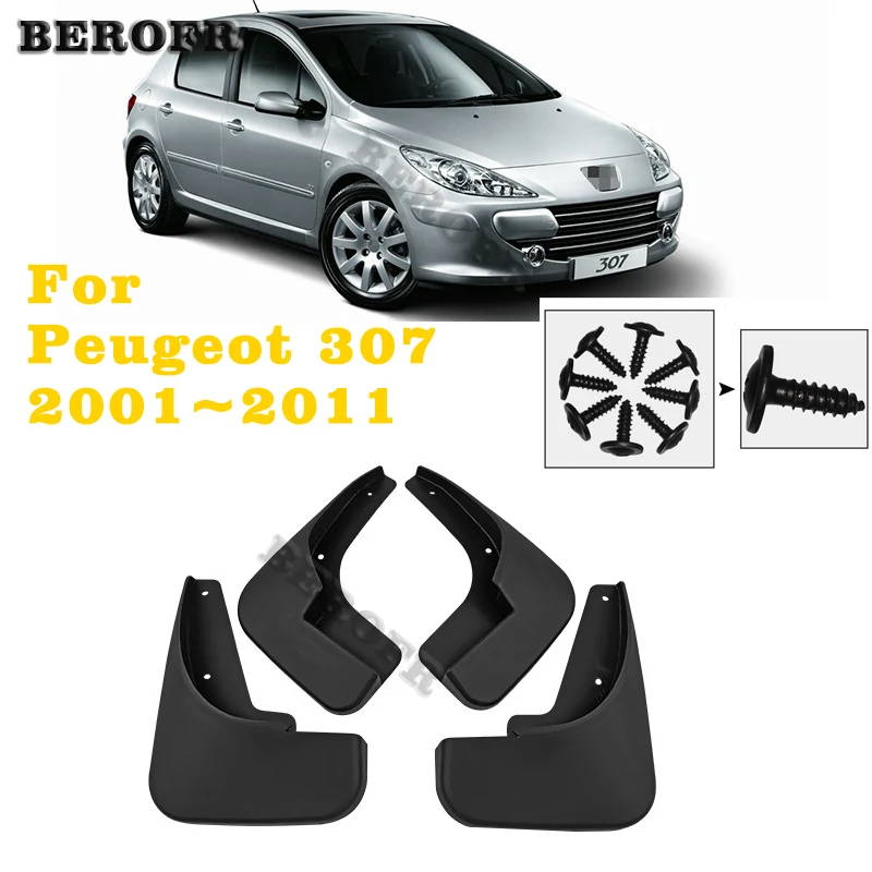 

Для Peugeot 307 2004-2013 Брызговики, брызговики 2003 2005 2006 2007 2009 2010