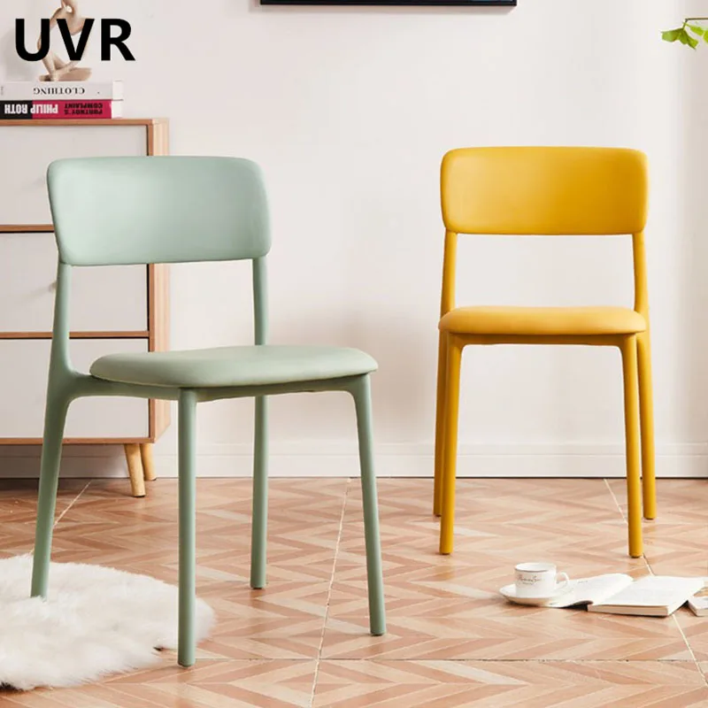 

UVR New Dining Chairs Modern Simple Kitchen Recliner Home Leisure Thickened Dining Table Stool Durable Restaurant Chairs