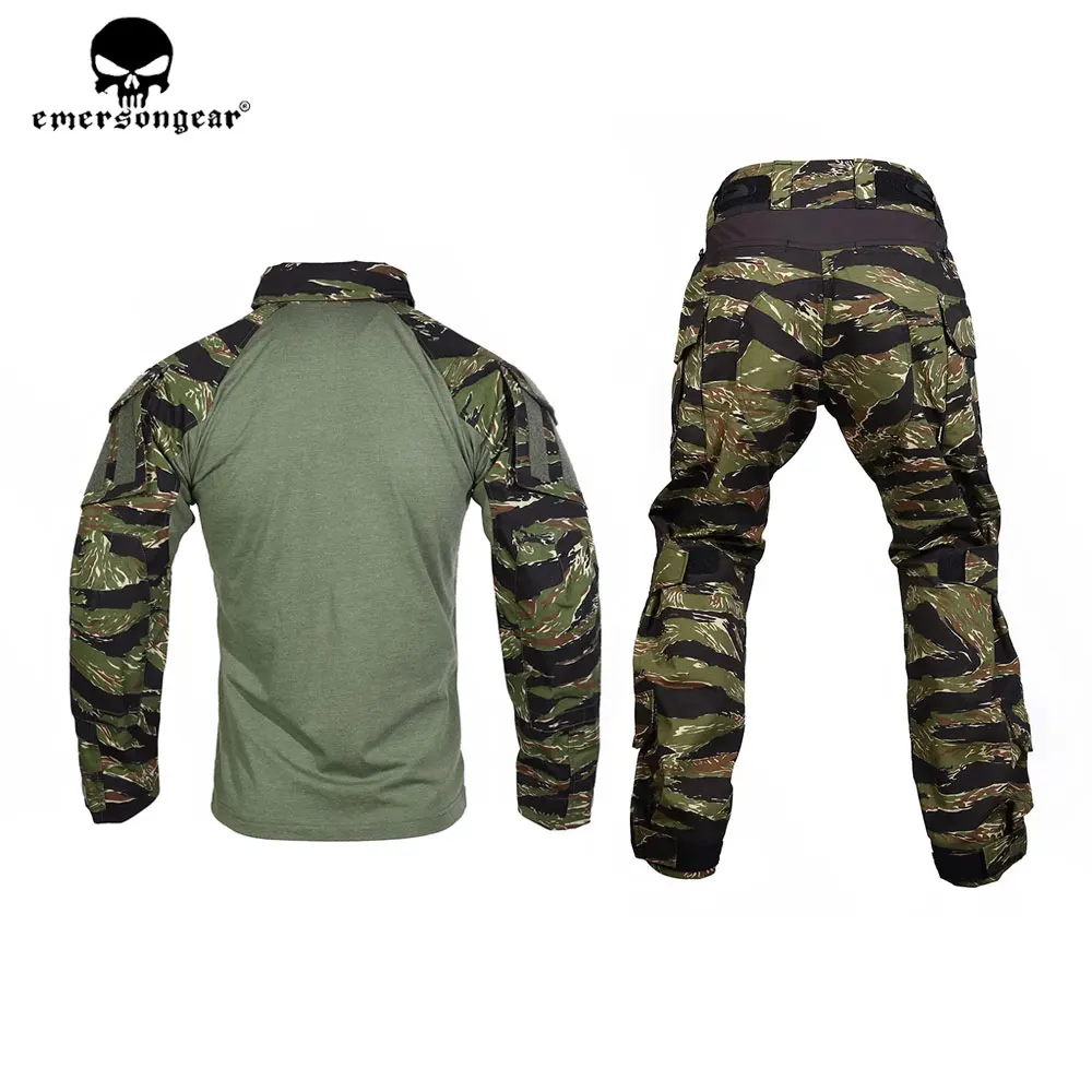 Emersongear Tactical G3 Combat Suit Shirt Pants Knee Pads Update Ver Camo Airsoft Civilian Combat Uniform Hunting Clothes tactical suit tactical shirt combat uniform