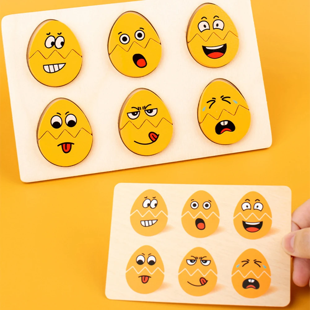 얼굴 표정 달걀 나무 부활절 달걀 여러 게임 모드 몬테소리 장난감 재미있는 달걀 모양 장난감 어린이를 위한 조기 교육 어린이