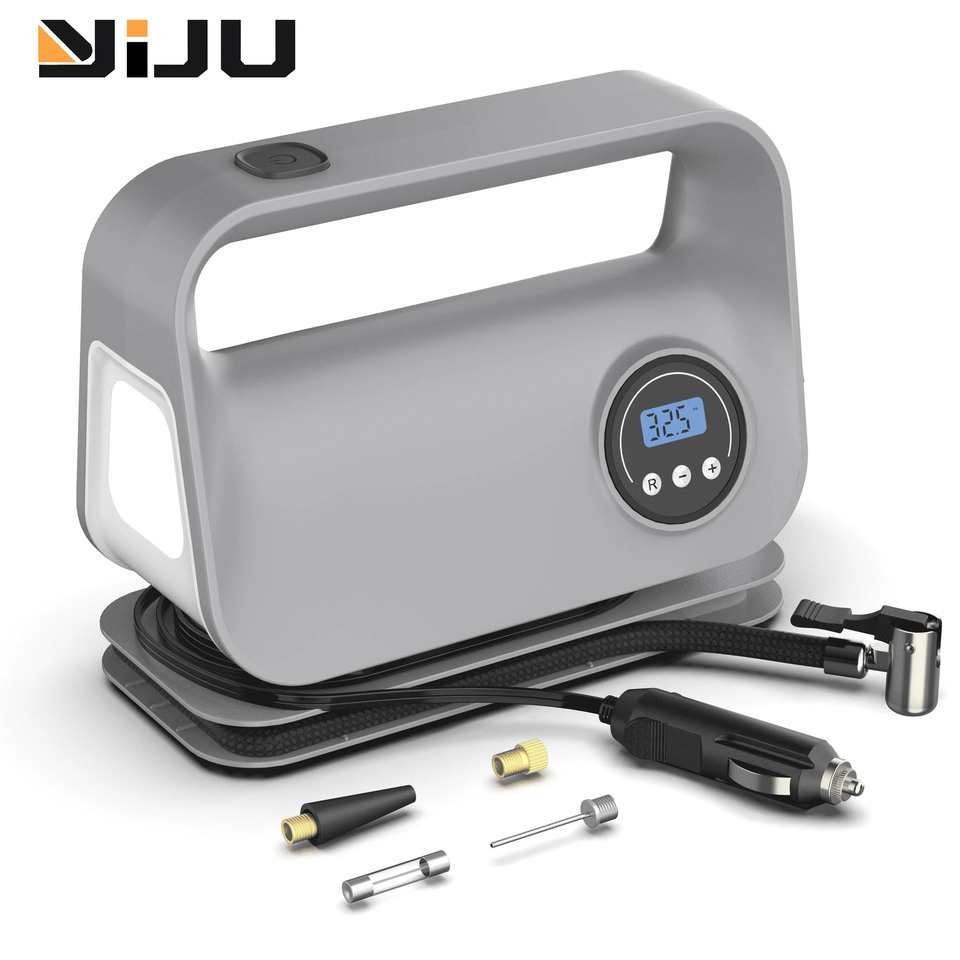 Inflator Portable inflator air compressor for tires with digital pressure gauge and LED light For cars, bicycles and motorcycles
