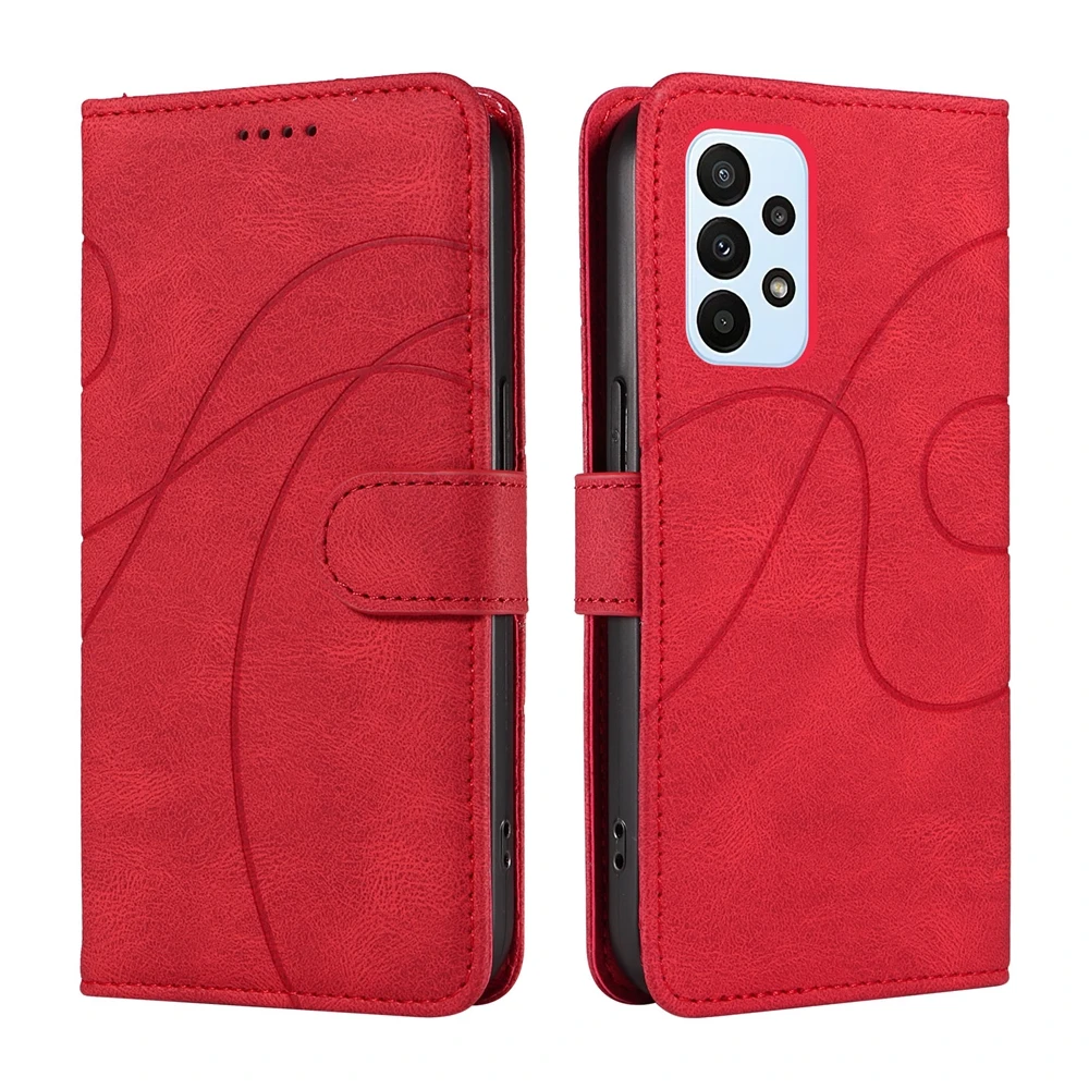 Premium Magnetic Leather Wallet Phone Case - 5G Compatible Cover