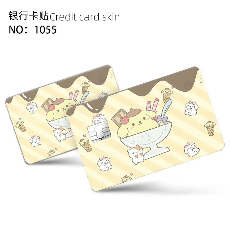 Sanrio Anime Bank Credit Cards Bus Pass Stickers Cool Decoration Waterproof and Scratch Resistant Anime Stickers Toys Gifts