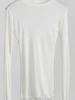 High Quality Plain T Shirt Women Cotton Elastic Basic T-shirts Female Casual Tops Long Sleeve Sexy Thin T-shirt see through 2