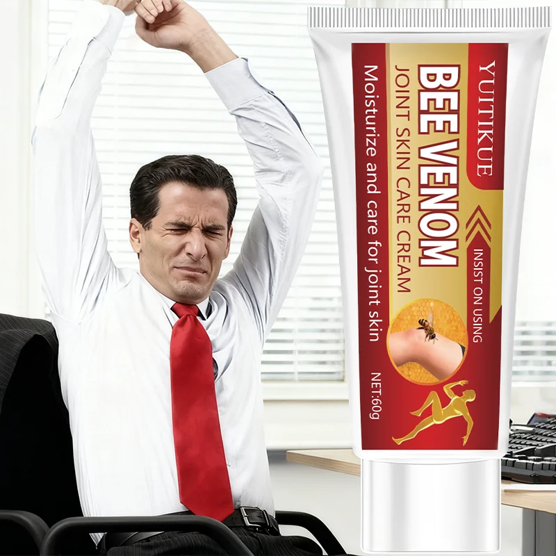 Bee Venom Joint Skin Care Cream moisturizes and cares for joint skin, use consistently.