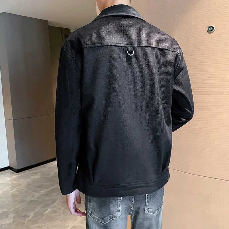 캐쥬얼 학생 세트 가디건, 세련된 스트리트웨어, 웨스턴 스타일 재킷, 크롭 한국 버전, 가을 겨울 시즌, 트렌디