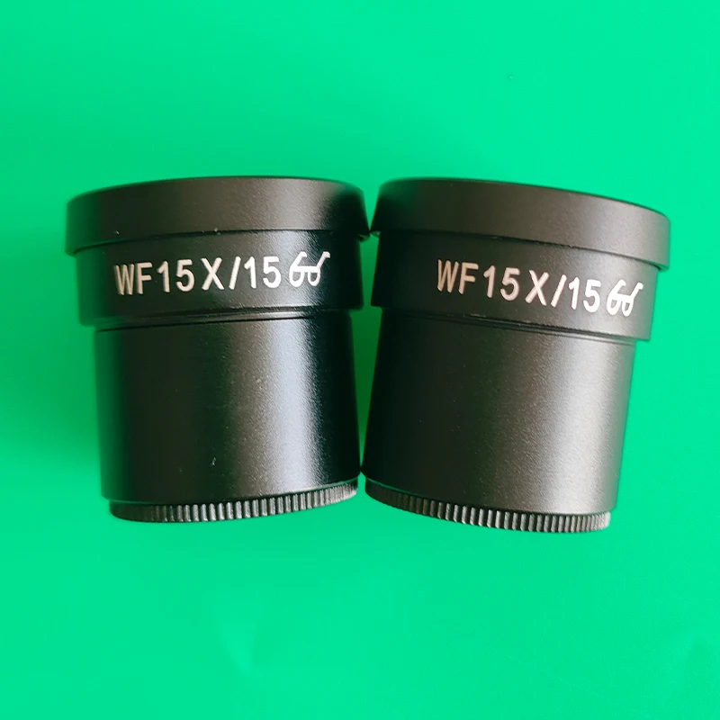 2pcs WF10X WF15X WF20X Wide-Angle High Eyepoint Eyepiece Ocular For Binocular Trinocular Stereo Microscope 30MM Interface size