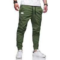 Pantalon Cargo pour hommes, ample, droit, vêtements de sport, couleur unie, survêtement polyvalent, jogging tissé, décontracté, nouvelle collection 2024 5