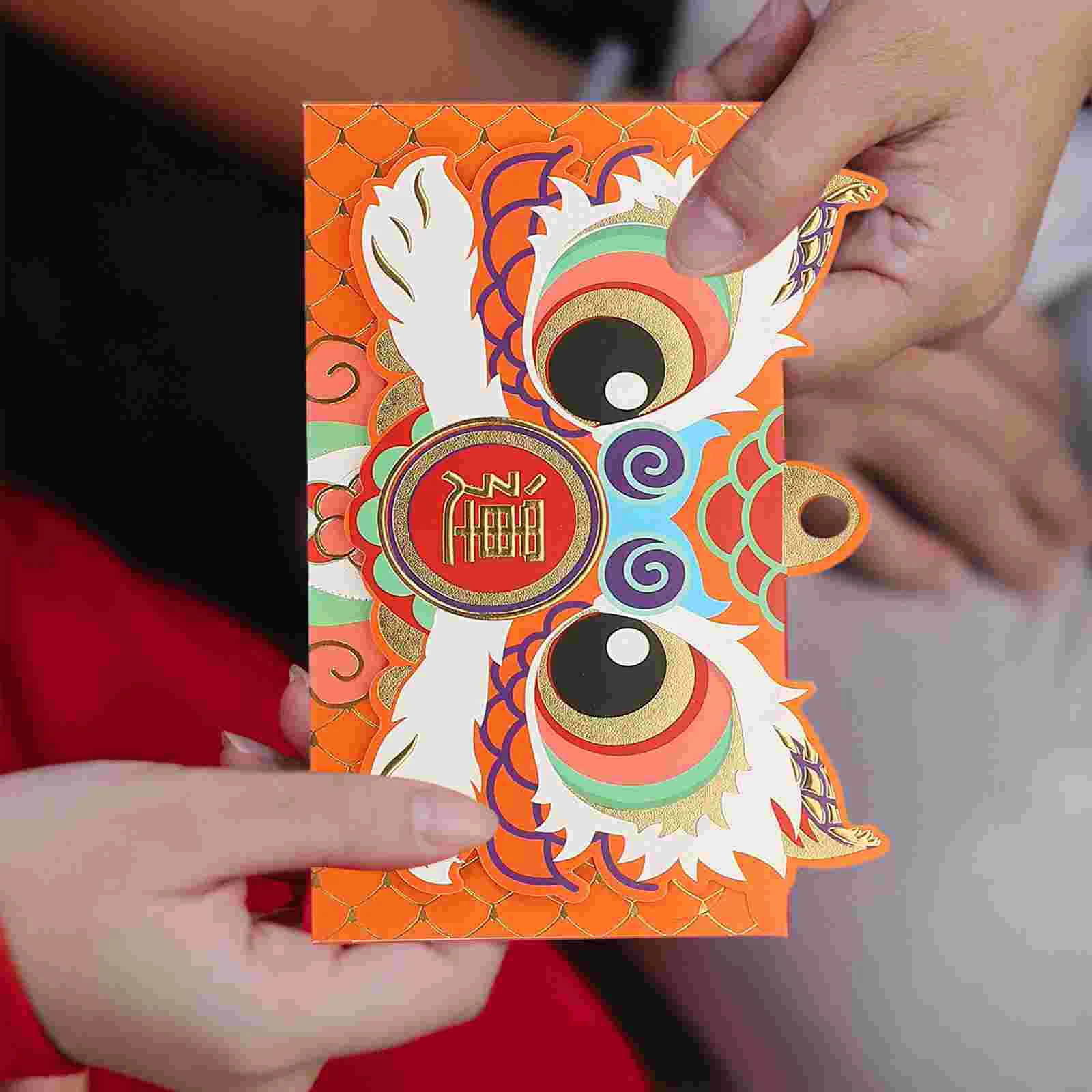 

Chinese Red Envelopes 2024 Year The Dragon Hongbao Red Packets Cartoon Lucky Money Envelopes
