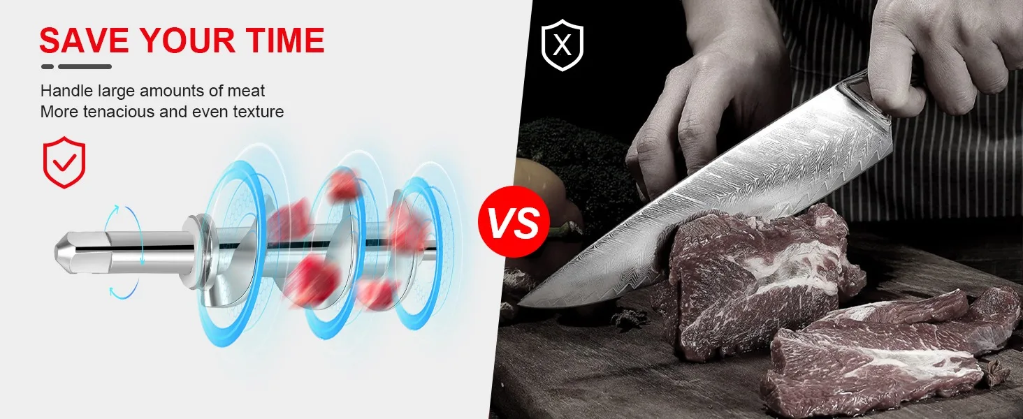 Description Picture 3 of itemMetal Food Grinder Attachments for all KitchenAid chef and Cuisinart Stand Mixers SM-50 Series Meat Grinders Sausage Stuff