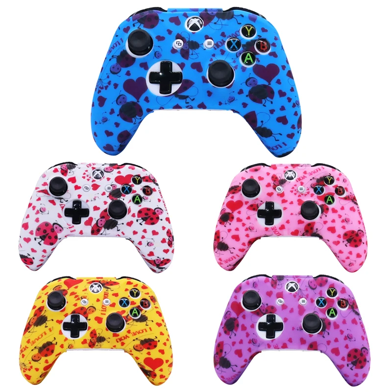 Custodia Protettiva Per Gamepad In Silicone Skin For Xbox One S Controller Controle Cover Joystick Per Xbox Ones Accessori Per Videogiochi