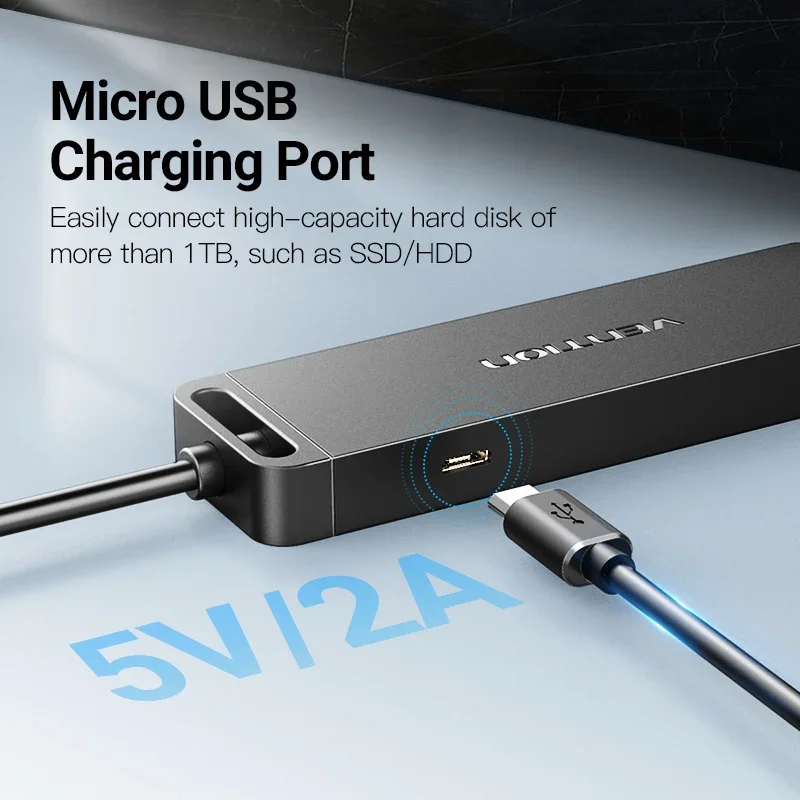 Vention-adaptador Hub Usb Portas tipo c para Usb 3.0 Splitter para Macbook Pro Ipad Pro Air Huawei Companheiro 30 - Imagem 4