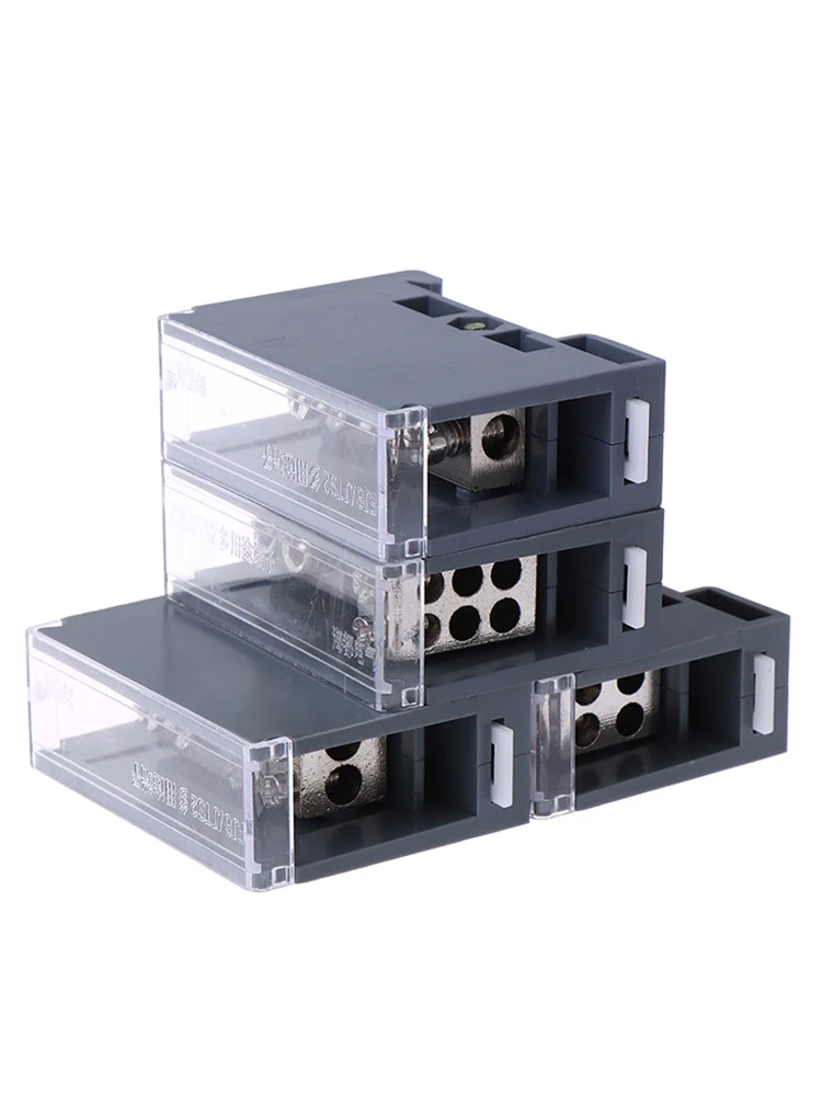 1PCS 1 in 1/2/4/6 Out 150A Din Rail Terminal Block Distribution Box One in Multiple Out Power Junction Box for Circuit Breaker din rail terminal block,external mounting box