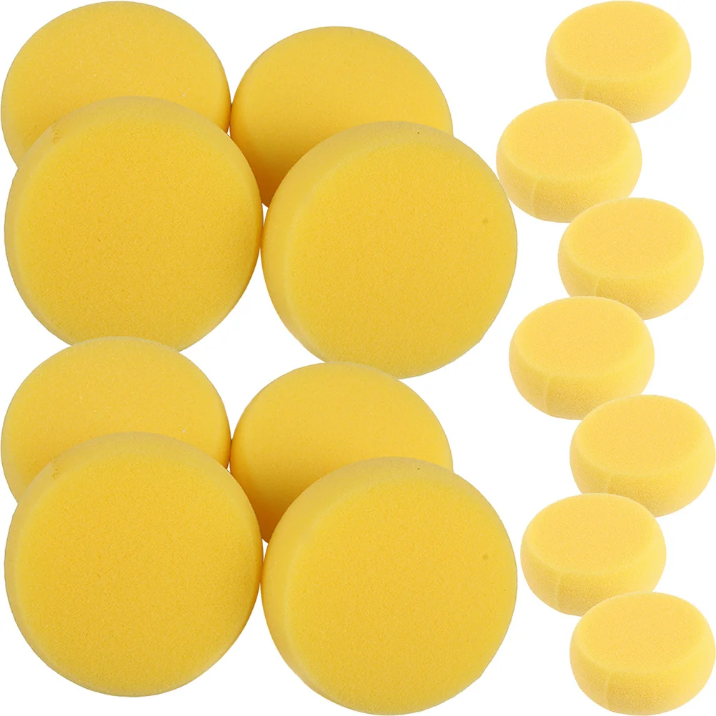 15Pcs 라운드 페인팅 스폰지 안정적인 성능 수채화 그리기 용 다목적 스폰지 공예 페인트 스폰지