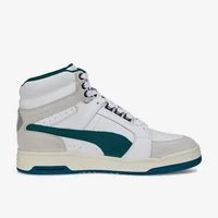PUMA Slipstream Mid Heritage Leather Baskets montantes confortables, respirantes et légères unisexe blanc et vert 386545-02 3