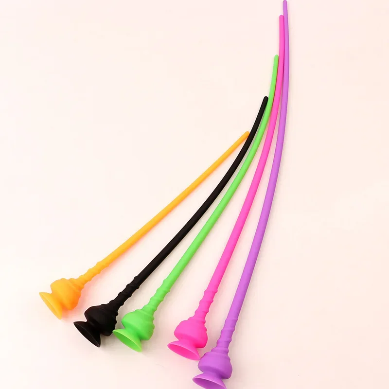 Penis Sex Toys 5 Colors Silicone Horse Eye Stick Penis Plug With Suction Cup Urethra Beads Urethral Stimulator Masturbation Sex Toy for Men Gay