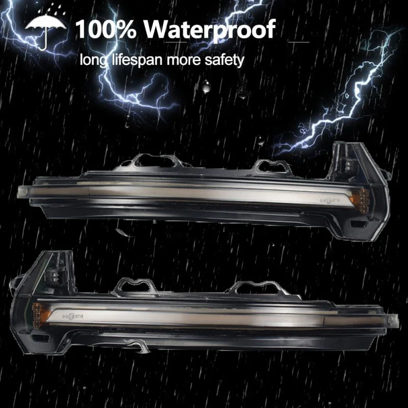 2pcs Dynamic Forwarding Signal Light For Audi A4 A5 B9 S4 S5 RS5 LED Rearview Mirror Dynamic Water Turning Light Indicator