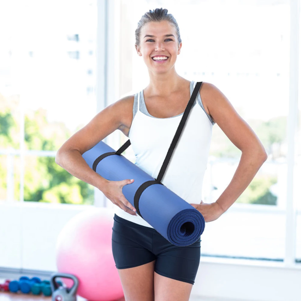 2Pcs Yoga Mat Strap Adjustable Yoga Mat Sling Elastic Yoga Mat Holder Strap Lightweight Yoga Mat Carrying Strap for Gym Exercise