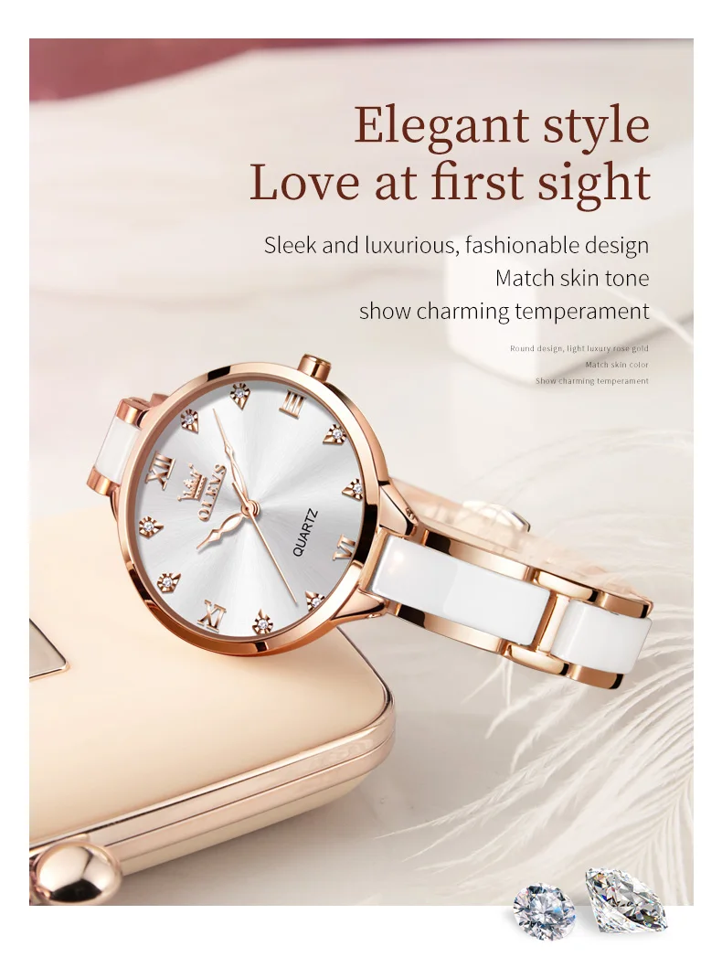 Orologio da donna OLEVS 5872 - Confronto dimensioni