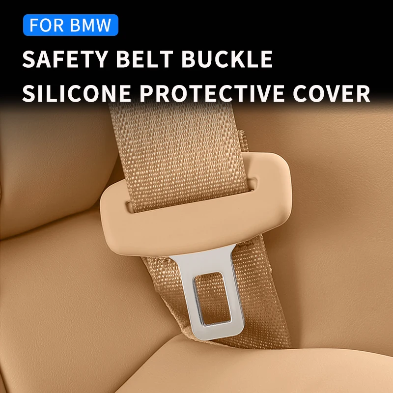Car Seat Belt Protector Case For BMW E90 E91 F30 G20 F10 G30 F20 F22 G11 G01 F25 Seatbelt Buckle Cover Silicone Inter Accessorie