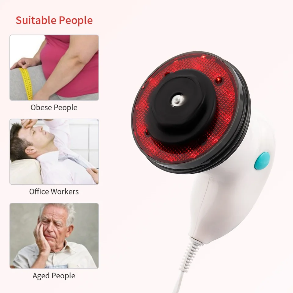4-in-1 Elektrisches Massagegerät Muskelentspannung Rollenball Wellenmassagekopf Körpermassagegerät_voghion.com