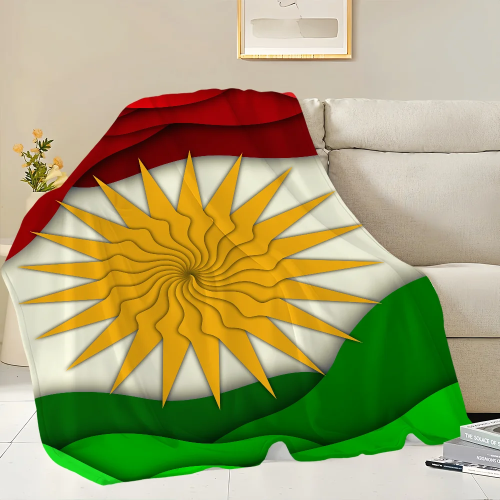 K-KurdistanS Printed Comfortable And Soft Sofa Living Room Bedroom Plush Blanket Suitable For Home Travel And Gifts 3