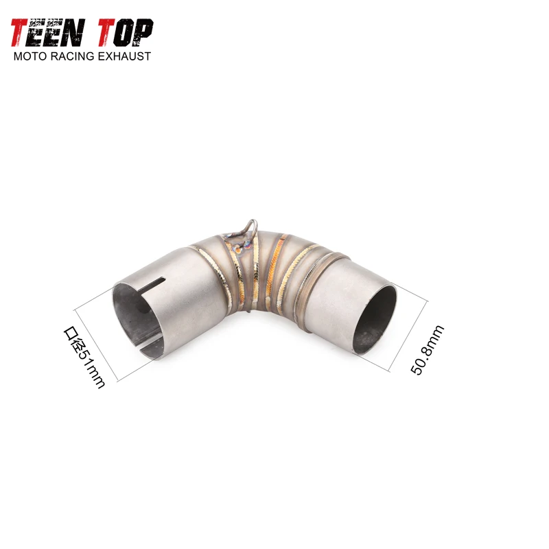 51mm Scarico Moto For Honda CBR1000 Exhaust 2009-2017 Year Exhaust Tip Stainless Steel Motorcycle Exhaust Muffler CBR1000 Elbow - Image 5