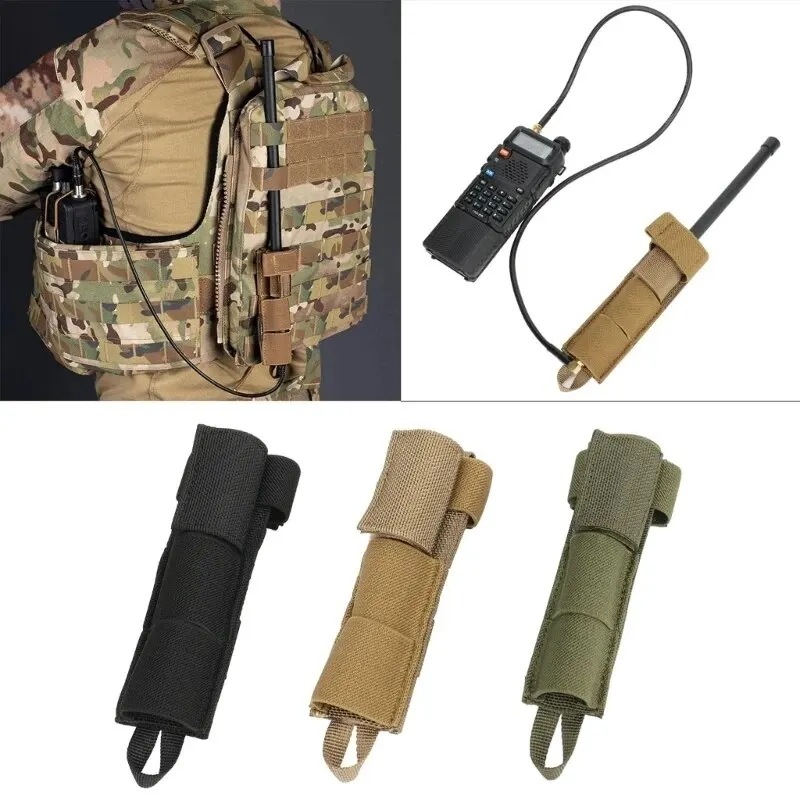 TacticalRadioAntennaRelocationCableMollePouchModularVestStrap