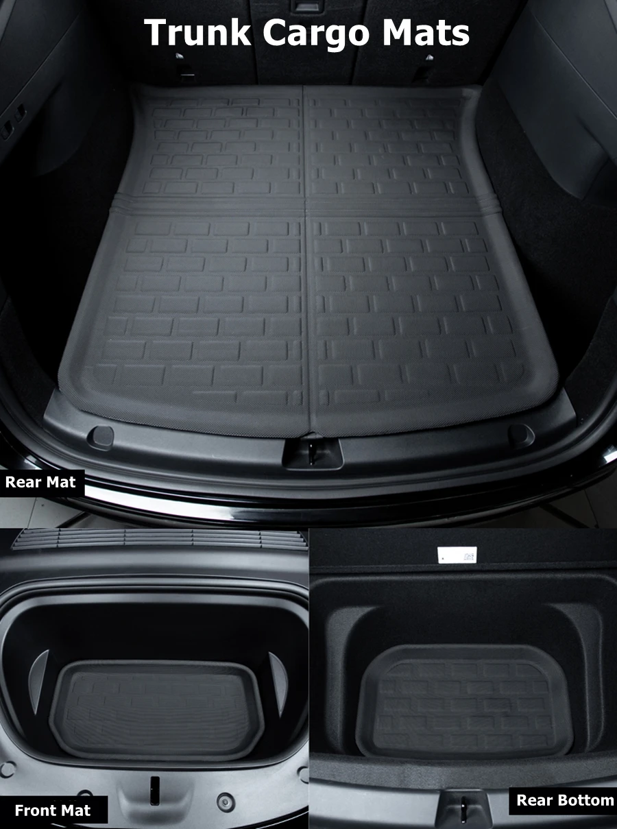 For Tesla Model 3-Model Y-RHD LHD Floor Mats XPE Anti-Slip All-Weather Trunk Mats for Tesla Car Floor Liners car floor mats floor mats