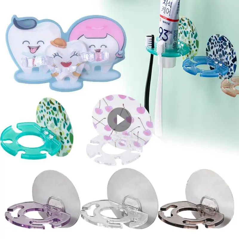 Toothbrush Holder Bathroom Storage Rack 1PC Plastic Toothbrush Holder Toothpaste Storage Rack Razor Toothbrush Dispenser Bathroom Storage Rack Bathroom Accessories Tool