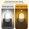 2 PC Led Mini Night Light Switch Plug In Led Lighting Eye Protection Night Lamp Use For Bedside Baby Feeding Decoration Bedroom 4