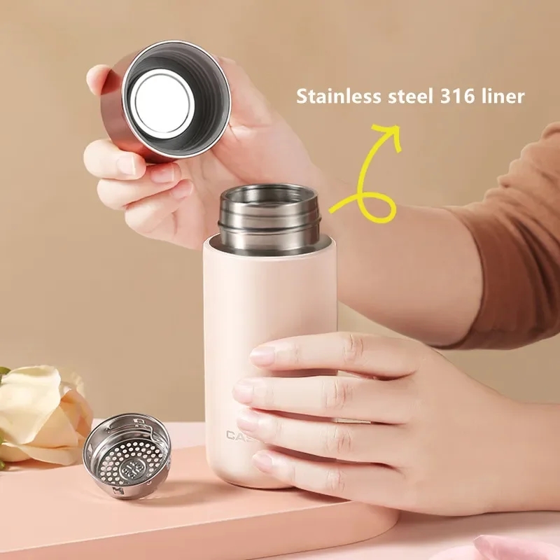 230ml Mini Stainless Steel 316 Thermos Mug Fashion Portable Pocket