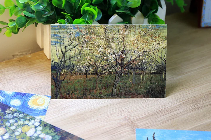 30 Sheets Van Gogh Art Series Postcards, Retro Greeting Card, Decorative Postal Card, Message Lettercard Of That Can Be Mailed