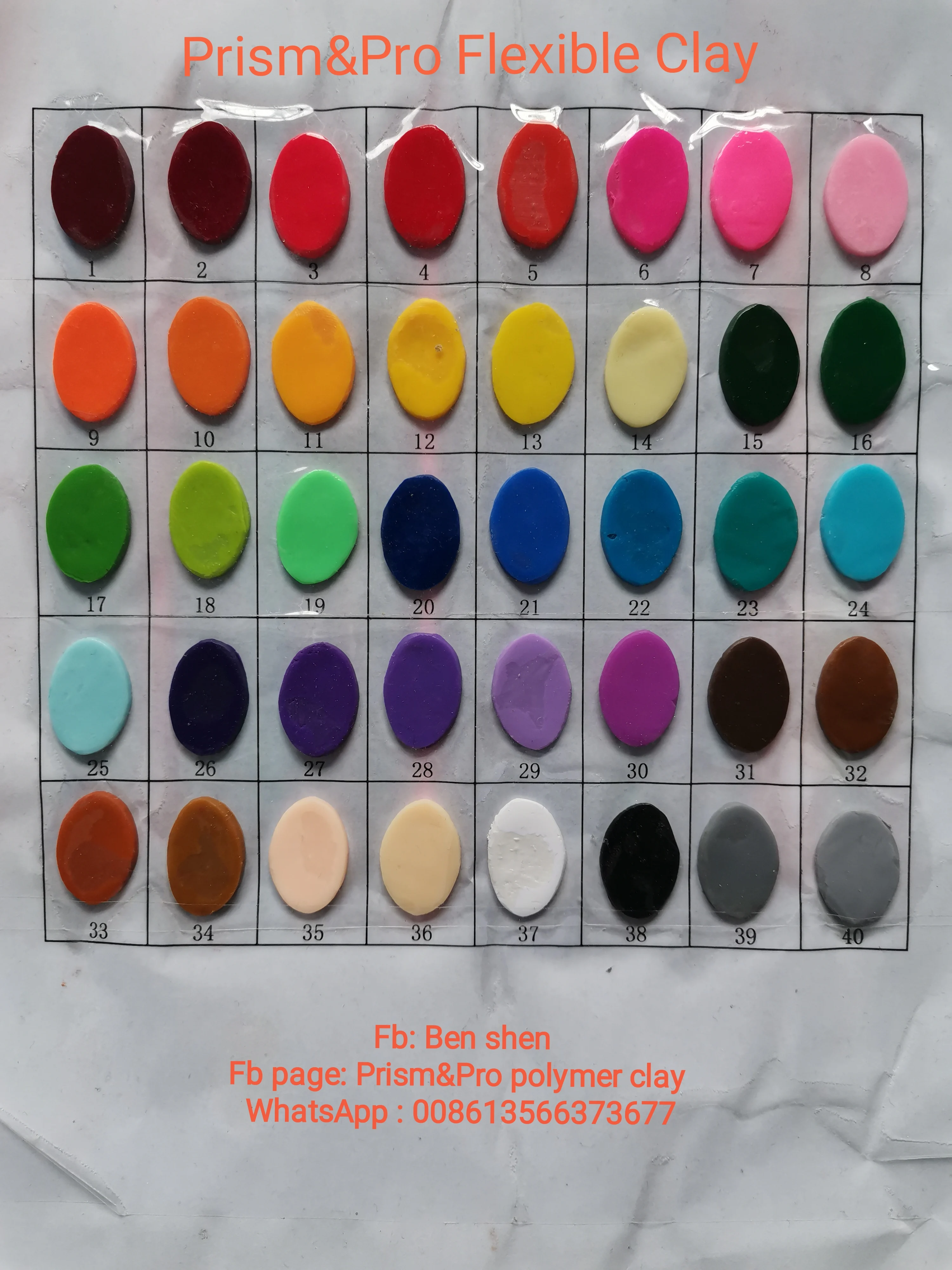 Polymer Clay, 62 Color Oven Bake Modeling Clay DIY Art Craft Kit