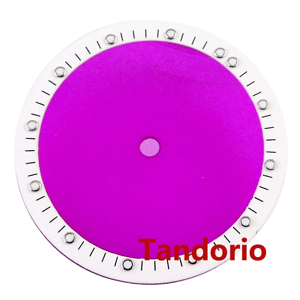 Piezas de reloj 28,5 mm esfera transparente cara luminosa para movimiento NH70 NH72 NH73 - Imagen 25 de 25