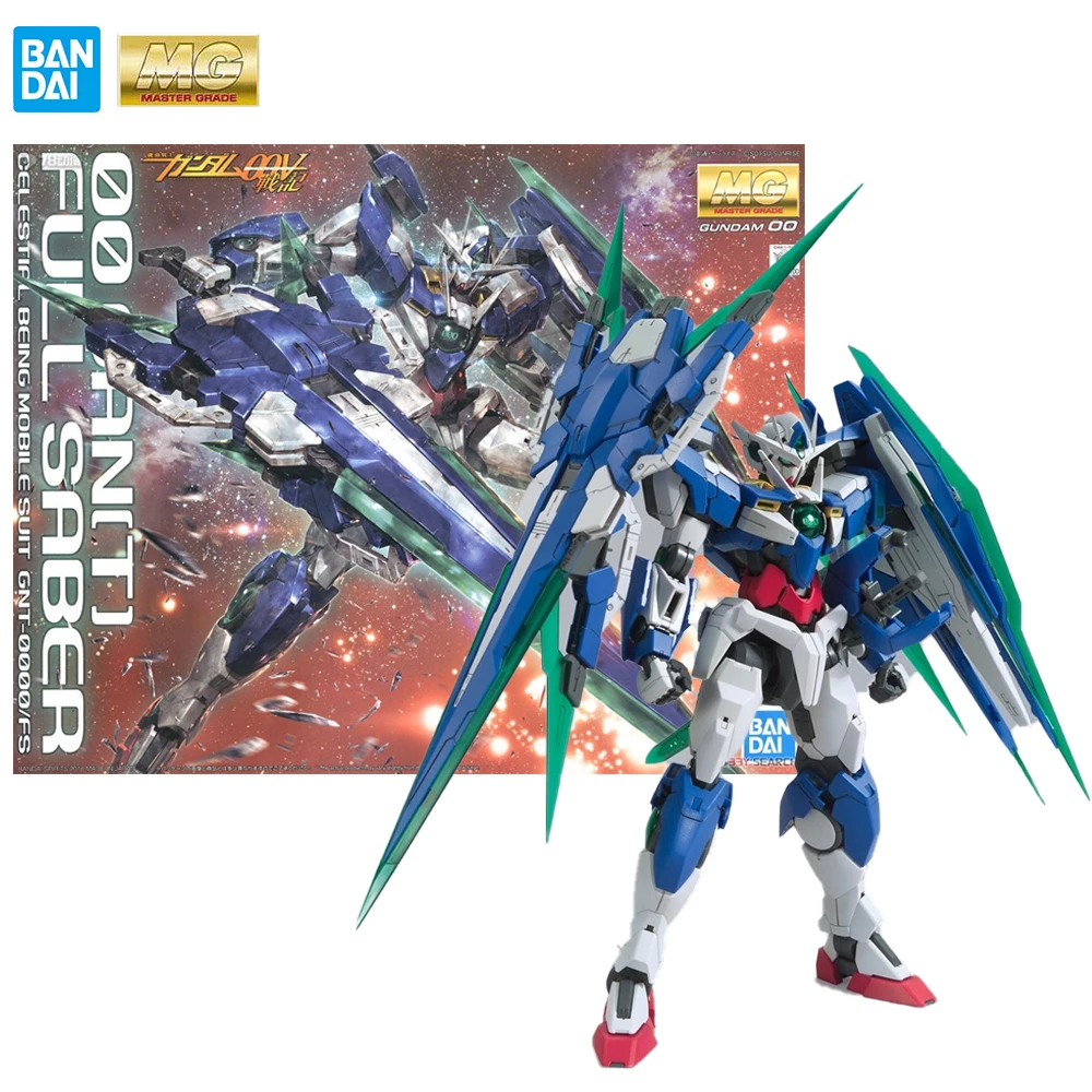 

In Stock Bandai 1/100 MG203 00Q Parent-Child Interactive Toys GNT-0000/fs Original Anime Action Figures Model Gift