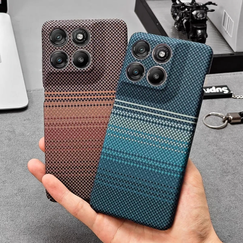 Kevlar Texture Phone Case with MagSafe Wireless Charging Compatibility