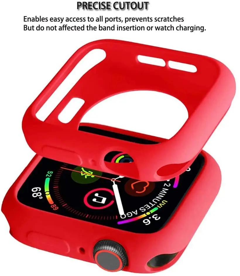 Premium Soft Silicone Protective Watch Bumper Case