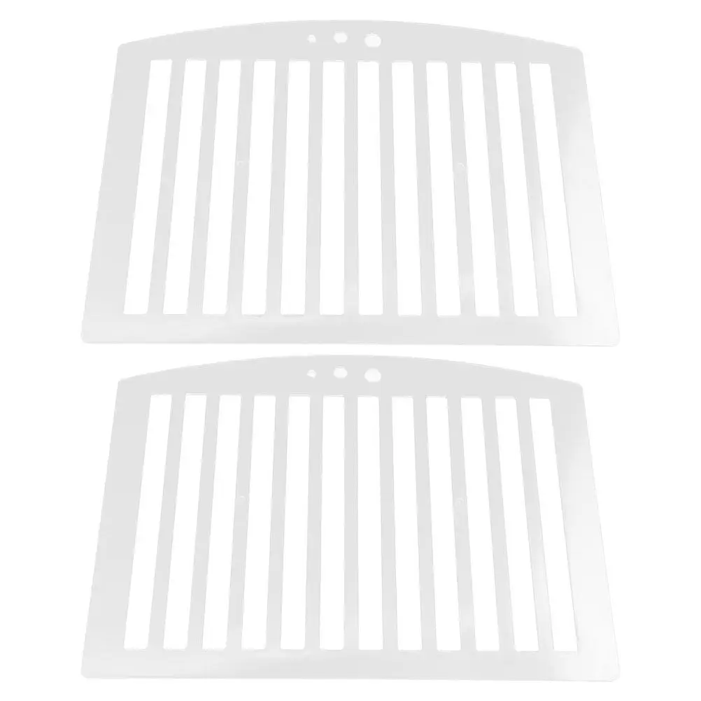 2개의 투명 플라스틱 시험용 자 세트(그리드 레이아웃 포함) 학생용 정치 시험 라인 드로잉 자, 교실용