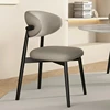 Patio Accent Dining Chair Kitchen Wooden Furniture Modern Retro Nordic PU Leather Restaurant Italian Furniture Kitchen Luxury 3