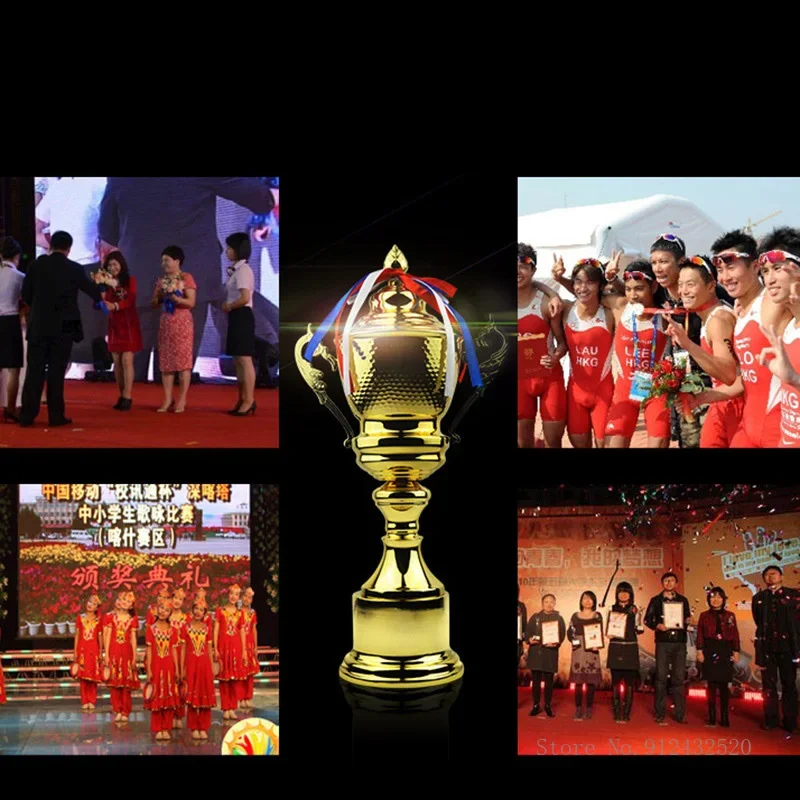 Customized Metal Trophy, Universal Trophies, Gold, Silver, Bronze, Commercial, Rewards, Home Decoration Souvenir Cup 1Pc