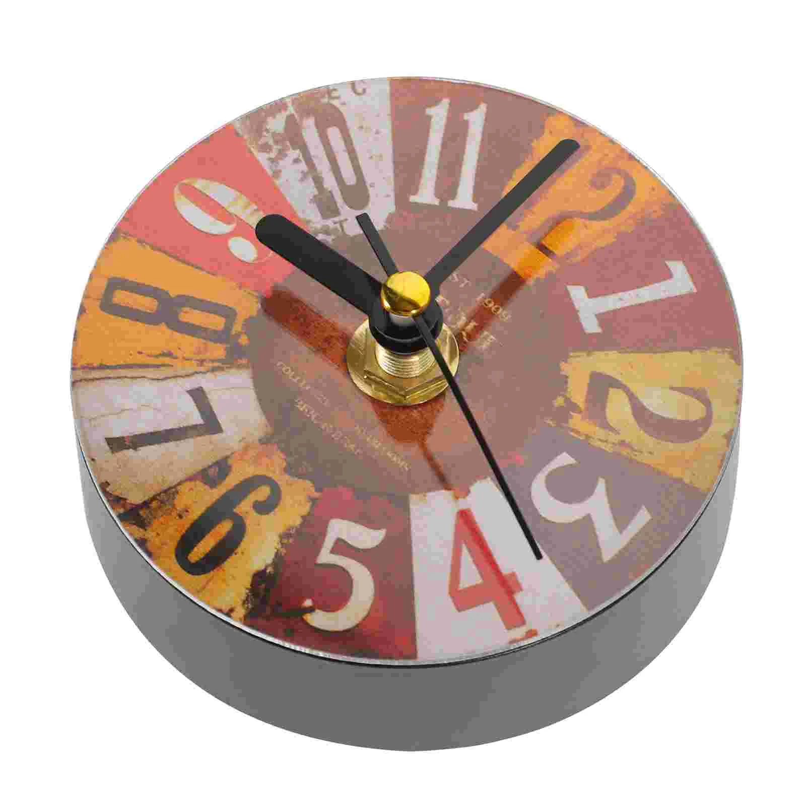 

Retro Refrigerator Magnets Sticker Creative Clock Vintage Wall Clock
