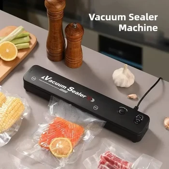 220V/110V Automatic Vacuum Sealer Packaging Machine Portable Household Kitchen Food Preservation Kitchen Helper 1