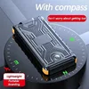 100000mAh Large Capacity New Solar Portable Power Bank Outdoor Compass External Battery Flashlight For Xiaomi iPhone Samsung 2