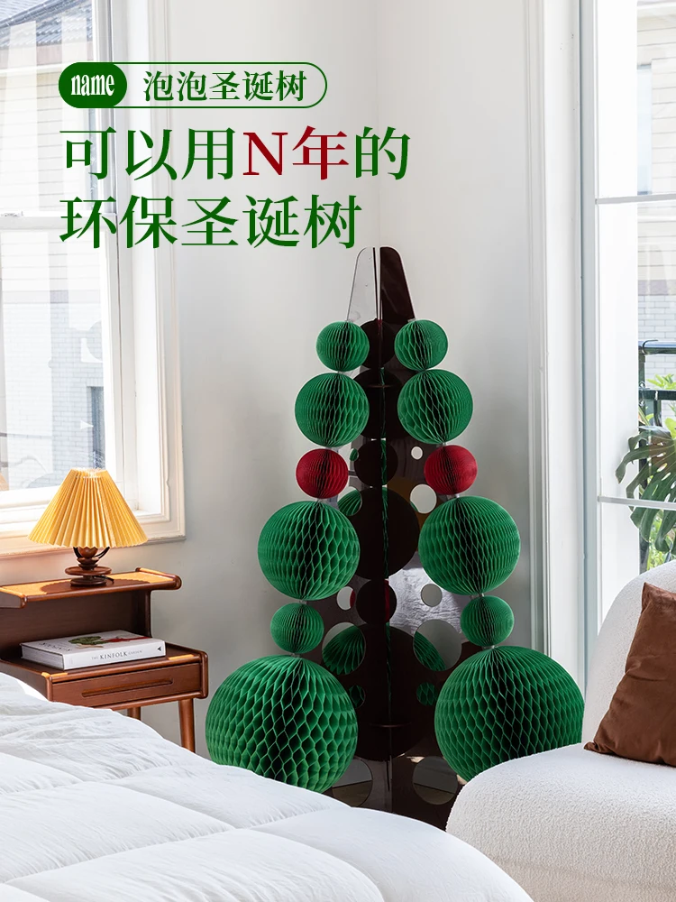 

Shopping mall window decoration, indoor living room floor decoration, festive Christmas