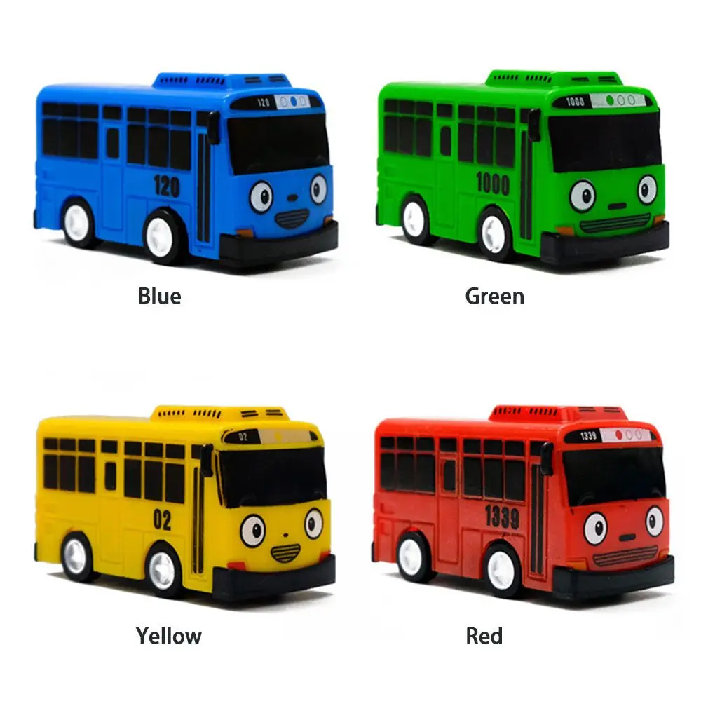 Model Buses for Kids Gifts Little Children Educational Model Buses TAYO Bus Car Mini Pull Back Bus Little Toys - 6