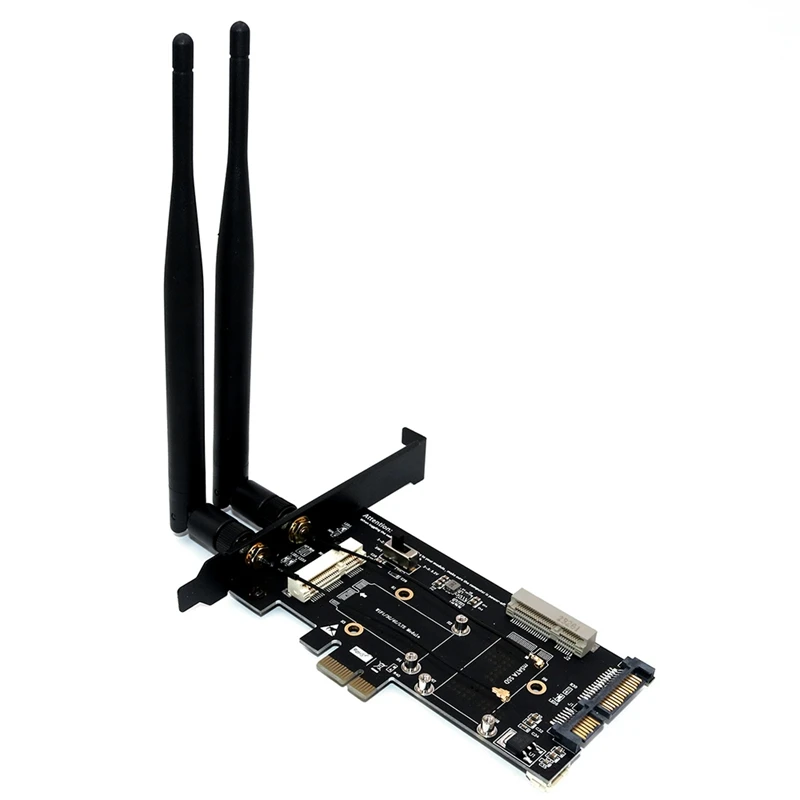 

Адаптер Mini PCI-E-PCI-E 1X со слотом для SIM-карты, адаптер MSATA SSD-SATA 3,0, карта преобразователя 2 в 1 для ПК и ноутбука