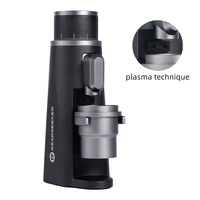 STARSEEKER EDGE Titanium Burr Coffee Grinder 48MM Espresso Burrs Stepless Fineness Adjustment Electric Coffee Grinders Black 6