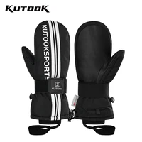 KUTOOK Ski Snow Gloves Mittens Winter Gloves for Men Women 3M C100 Insulation Waterproof Touchscreen Skiing Snowboard Gloves 1
