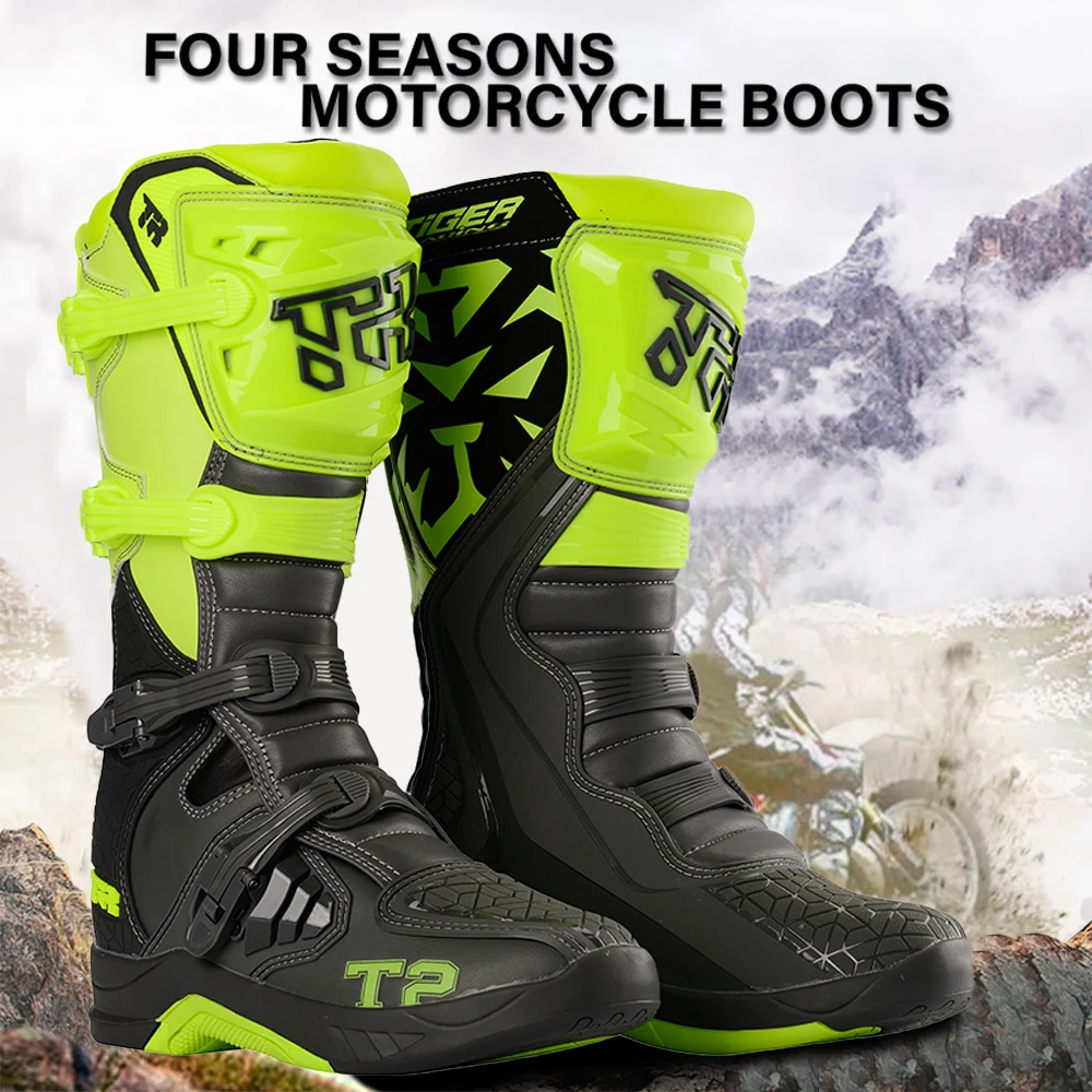 Motorcycle Shoes Motorcycle Boots Motocross Boots Motorcycle Enduro Riding Mx Moto Cross Botas Motorbike Motorboats Shoes Racing Men&kids MTB Downhill Boots